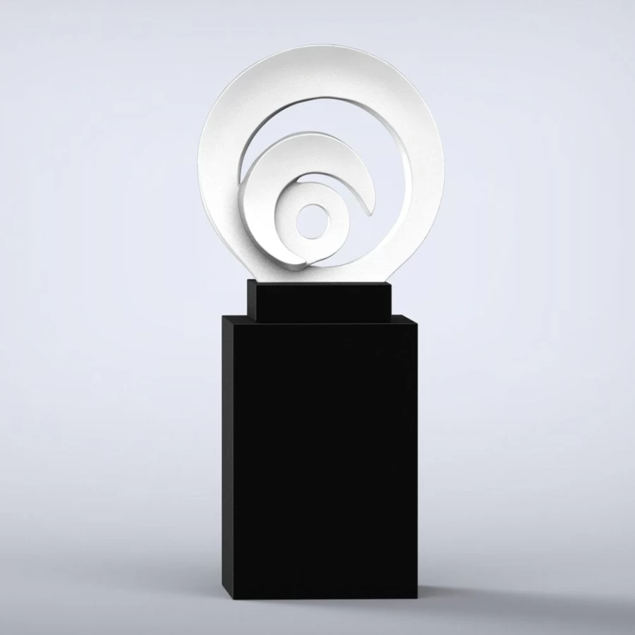 "STATUES & SCULPTURES Eclipse Modern Abstract Art Statue - 16 Color Choices for Home Decor"