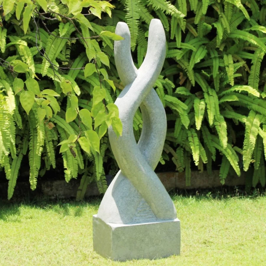 "STATUES & SCULPTURES Modern Stone Garden Statue – Visage Contemporary Outdoor Art"