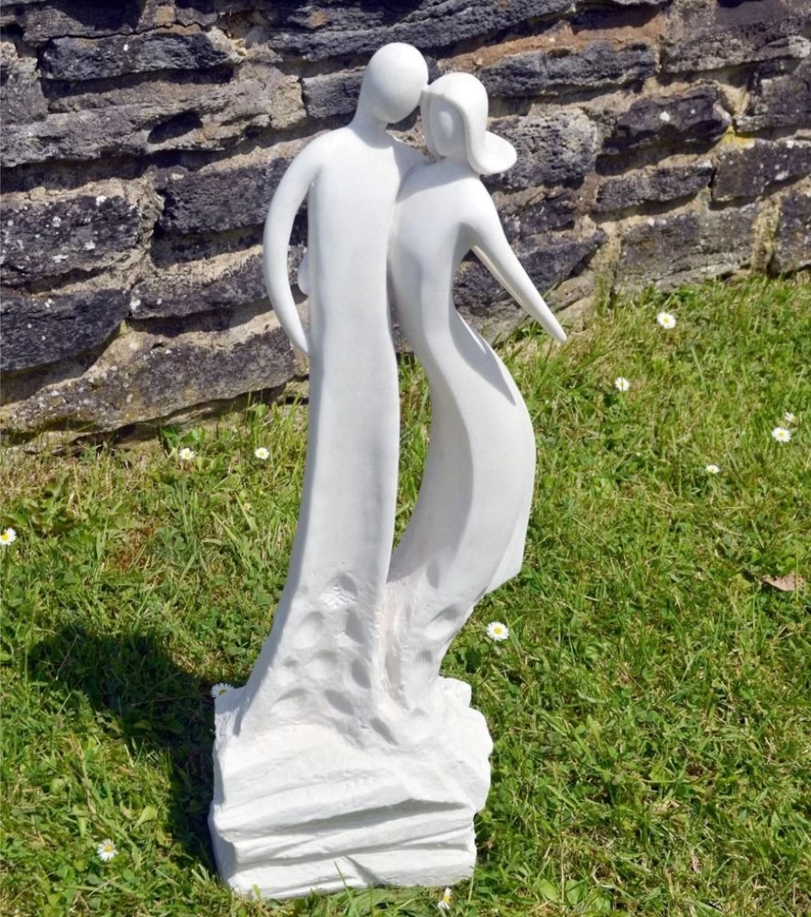 "First Love Contemporary Polyresin Garden Sculpture – STATUES & SCULPTURES Collection"