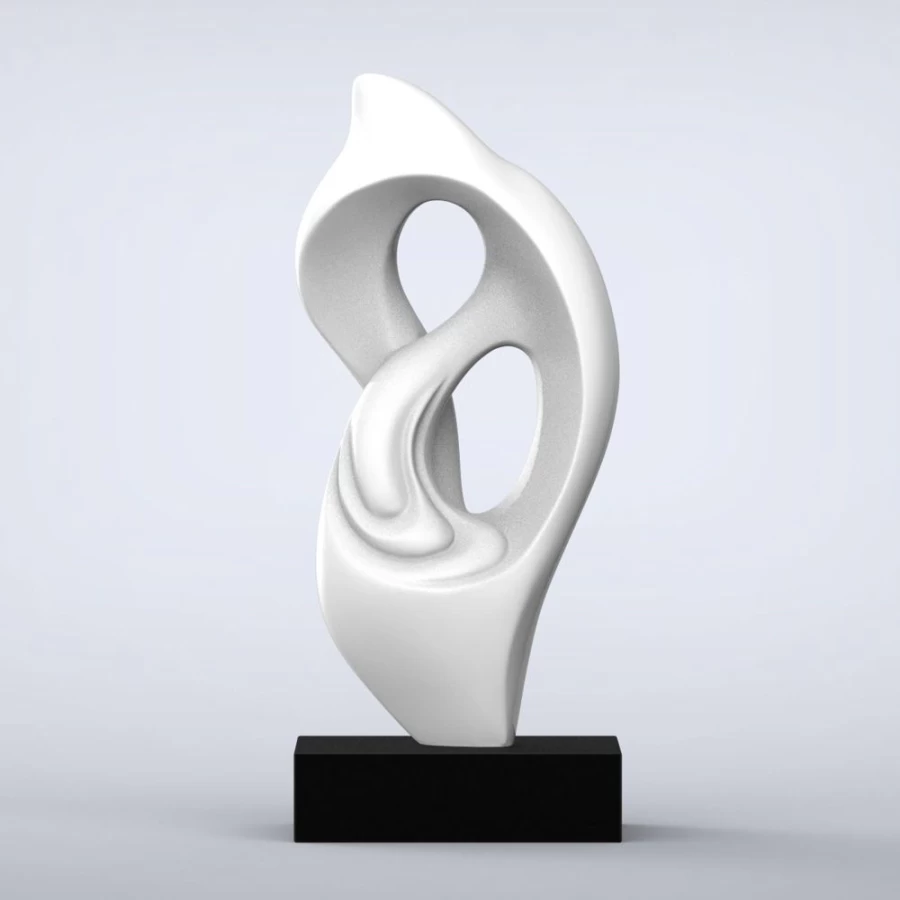 "STATUES & SCULPTURES Evolution Modern Indoor Statue - 16 Color Choices | Contemporary Home Decor Art"