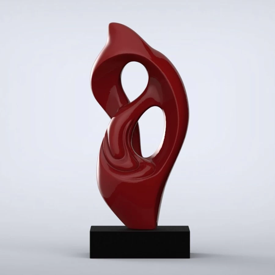 "STATUES & SCULPTURES Evolution Modern Indoor Statue - 16 Color Choices | Contemporary Home Decor Art"